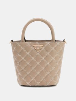 Guess - Beige Textured Tote Bag