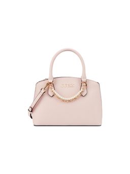 Guess - Pink Textured Satchel Bag with Detachable Strap