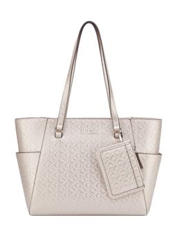 Guess - Pink Printed Tote Bag with Card Case