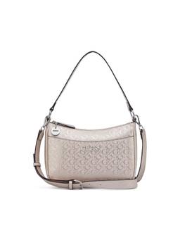 Guess - Pink Textured Zipper Crossbody Bag