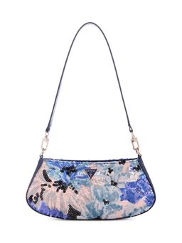 Guess - Multi-Color Embellished Zipper Shoulder Bag