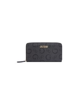 Guess - Grey Printed Zipper Wallet