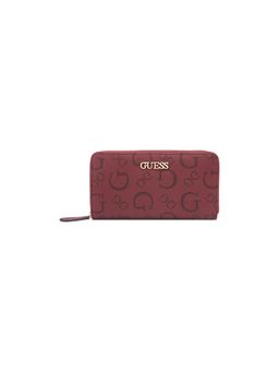 Guess - Maroon Printed Zipper Wallet