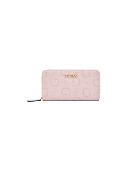 Guess - Pink Printed Zipper Wallet