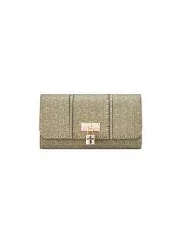 Guess - Green Printed Tri-Fold Wallet