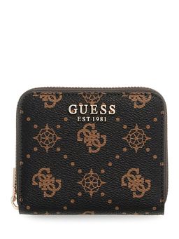 Guess - Black Printed Zipper Wallet