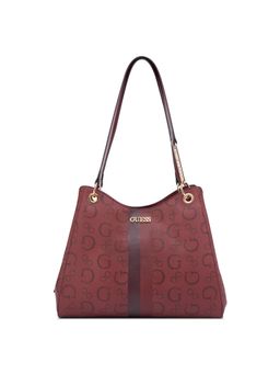 Guess - Maroon Printed Shoulder Bag