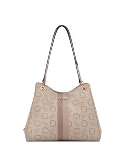 Guess - Beige Printed Shoulder Bag