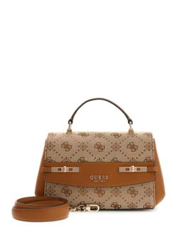 Guess - Brown Textured Magnet Shoulder Bag
