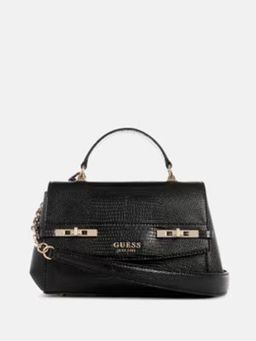 Guess - Black Textured Magnet Hand Bag