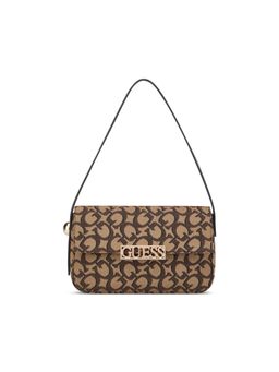Guess - Brown Printed Shoulder Bag