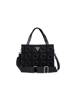 Guess - Black Printed Magnet Tote Bag