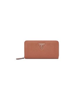 Guess - Brown Textured Zipper Wallet