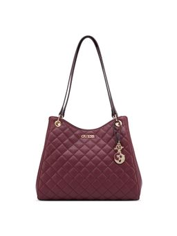 Guess - Maroon Textured Shoulder Bag