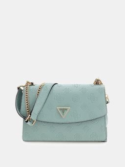 Guess - Green Textured Magnetic Snap Crossbody Bag