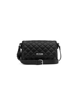 Guess - Black Textured Shoulder Bag