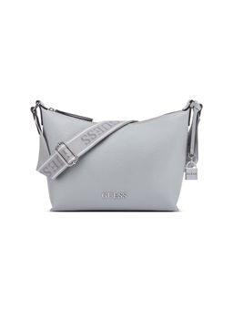 Guess - Grey Solid Zipper Shoulder Bag