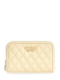 Guess - Cream Textured Zipper Wallet