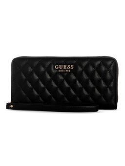 Guess - Black Solid Zipper Wallet
