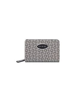 Guess - Black Printed Zipper Wallet
