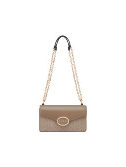 Guess - Beige Printed Shoulder Bag