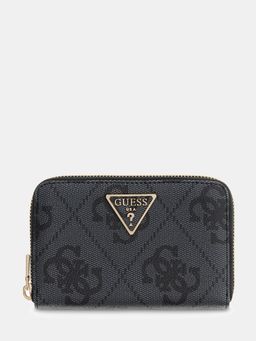Guess - Grey Woven Zipper Wallet