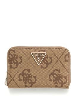 Guess - Beige Woven Zipper Wallet