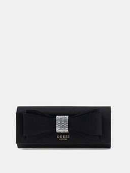 Guess - Black Embellished Magnet Elsie Clutch with Detachable Strap