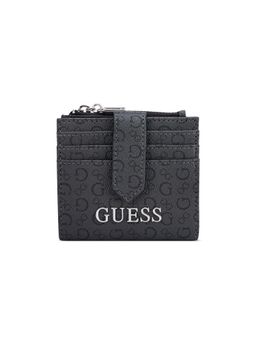 Guess - Grey Printed Snap Button Bi-Fold Wallet