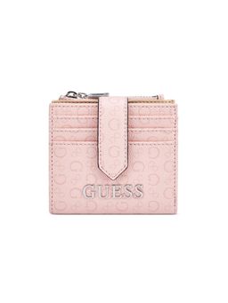 Guess - Pink Printed Snap Button Bi-Fold Holder