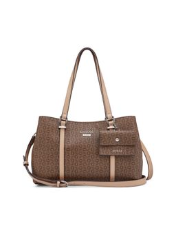 Guess - Brown Printed Magnet Hand Bag