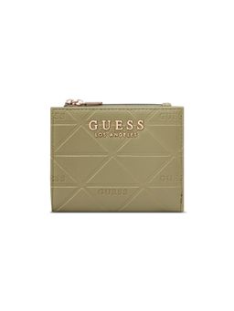 Guess - Green Textured Snap Button Bi-Fold Wallet