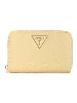 Guess - Cream Textured Zipper Wallet
