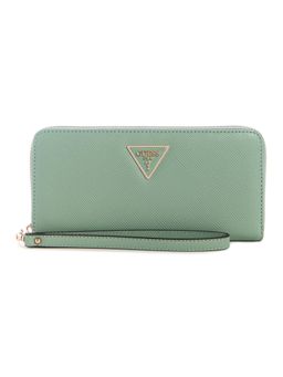 Guess - Green Textured Zipper Wallet