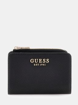 Guess - Black Textured Zipper Wallet