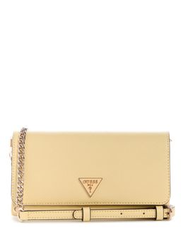 Guess - Yellow Solid Magnetic Snap Crossbody Bag