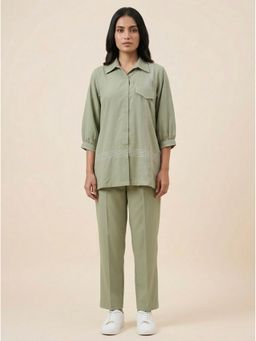 Bcz Style - Women Green Embroidered Co-Ord Set