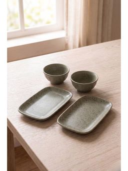 Freedom Tree - Studio Naturals Herb Green Ceramic Palettes & Mixer Bowls