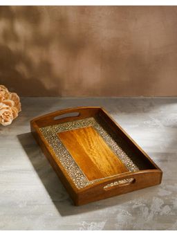 Fabindia - Brown Kanchan Mango Wood Tray