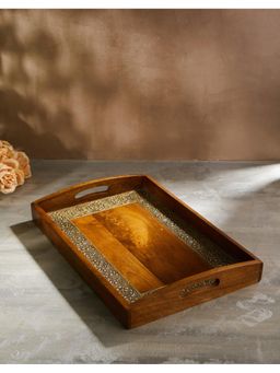 Fabindia - Brown Kanchan Mango Wood Tray