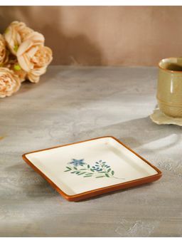 Fabindia - Brown Jasmine Ceramic Platter