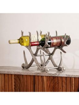 CASA DECOR - Metal Wine Stand Antler Style Wine Bottle Holder Rack