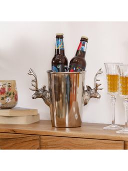 CASA DECOR - Silver Stag Mini Chiller Vase