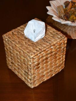 DHARINI - Water Hyacinth Boutique Tissue Box