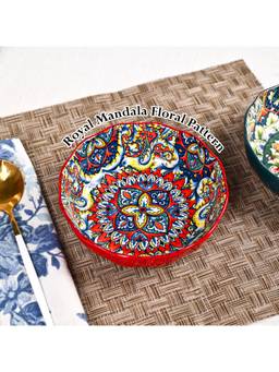 Voncasa - Market 99 Ceramic Bohemian Serving Bowl - 500ml