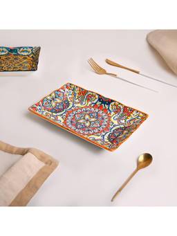 Voncasa - Market 99 Ceramic Bohemian Serving Dish Platter