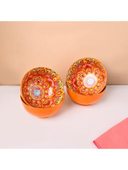 Voncasa - Market 99 Ceramic Bohemian Serving Bowl - (Pack of 4) 380ml Each