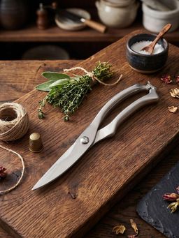 YELONA - Silver Heavy Duty Stainless Steel Kitchen Scissor