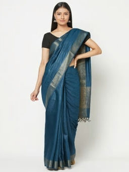 Fabindia - Silk Tussar Loom Woven Sari
