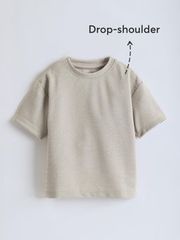 Hopscotch - Cozy Textured Relaxed T-shirt